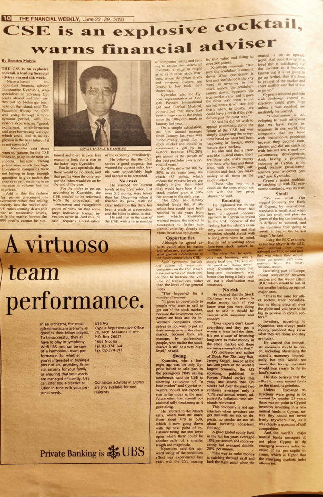 The Financial Weekly 06/2000